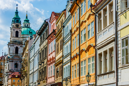 Historic architecture of downtown Prague  Czech Republic