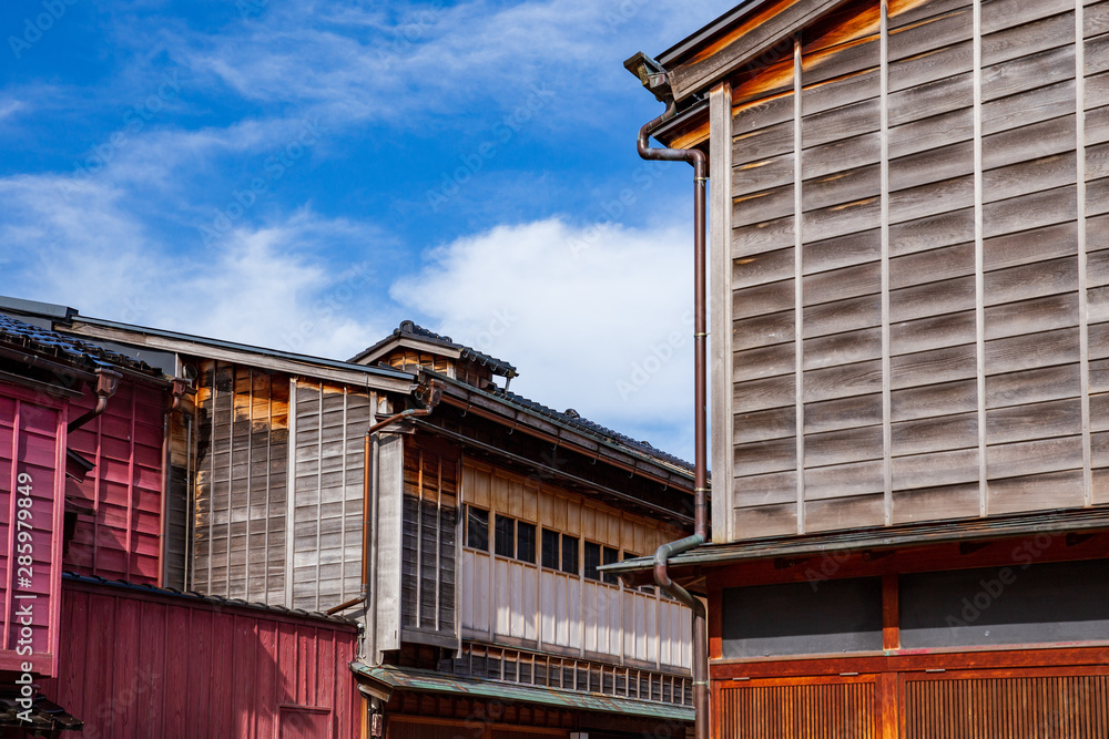 traditionelle Holzhäuser Kanazawa