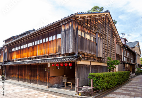 Historisches Holzhaus in Higashi Chaya, Kanazawa
