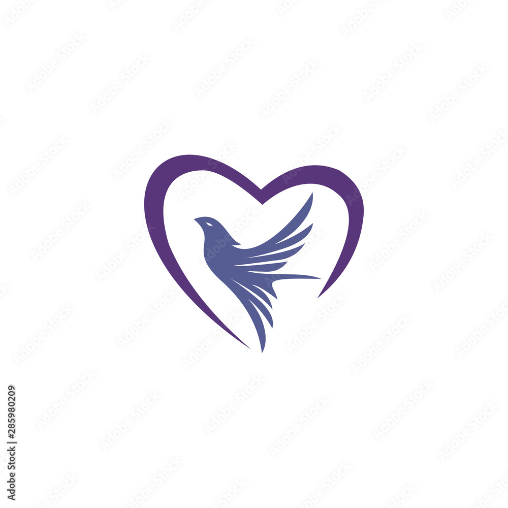 Obraz premium bird logo template