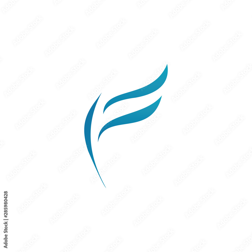 bird feathers logo template