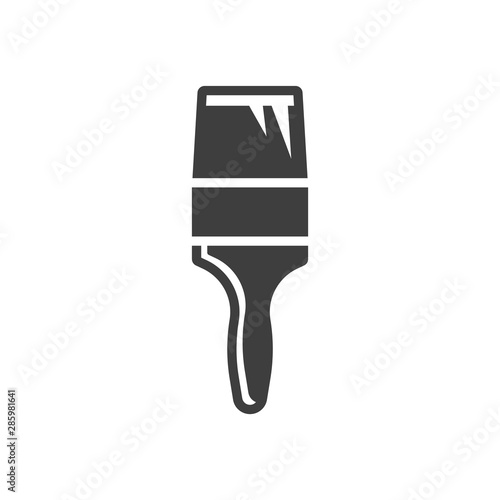 Paint brush icon. Narrow brush. Vector on a white background