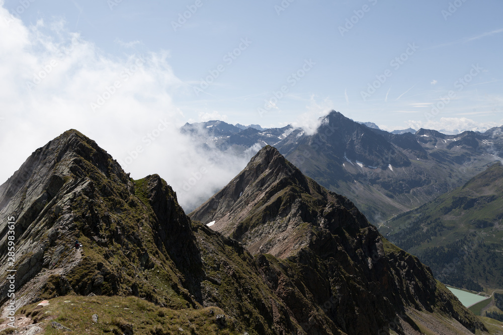berge gipfel ausblick österreich sellrain alpen wandern hinikg