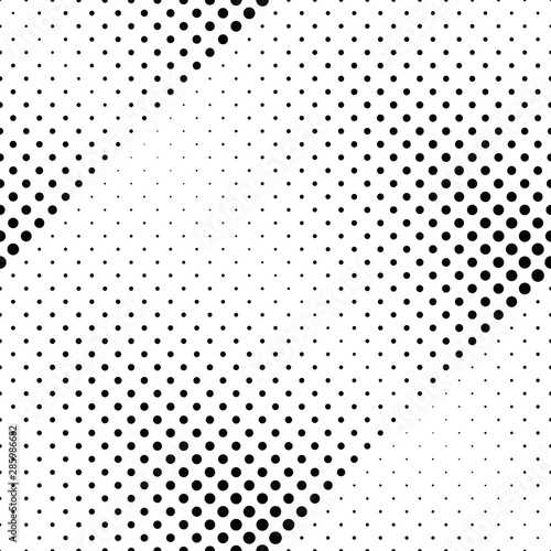 Seamless dot pattern background design - abstract monochrome vector graphic from circles