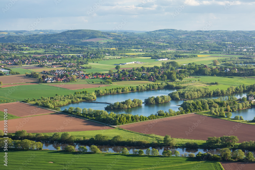 The landscape in Low Saxony, Germany