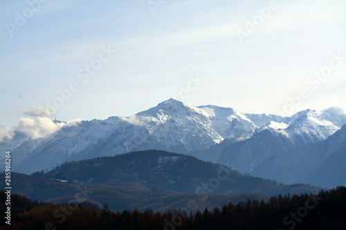 Retezat mountains seen from afar