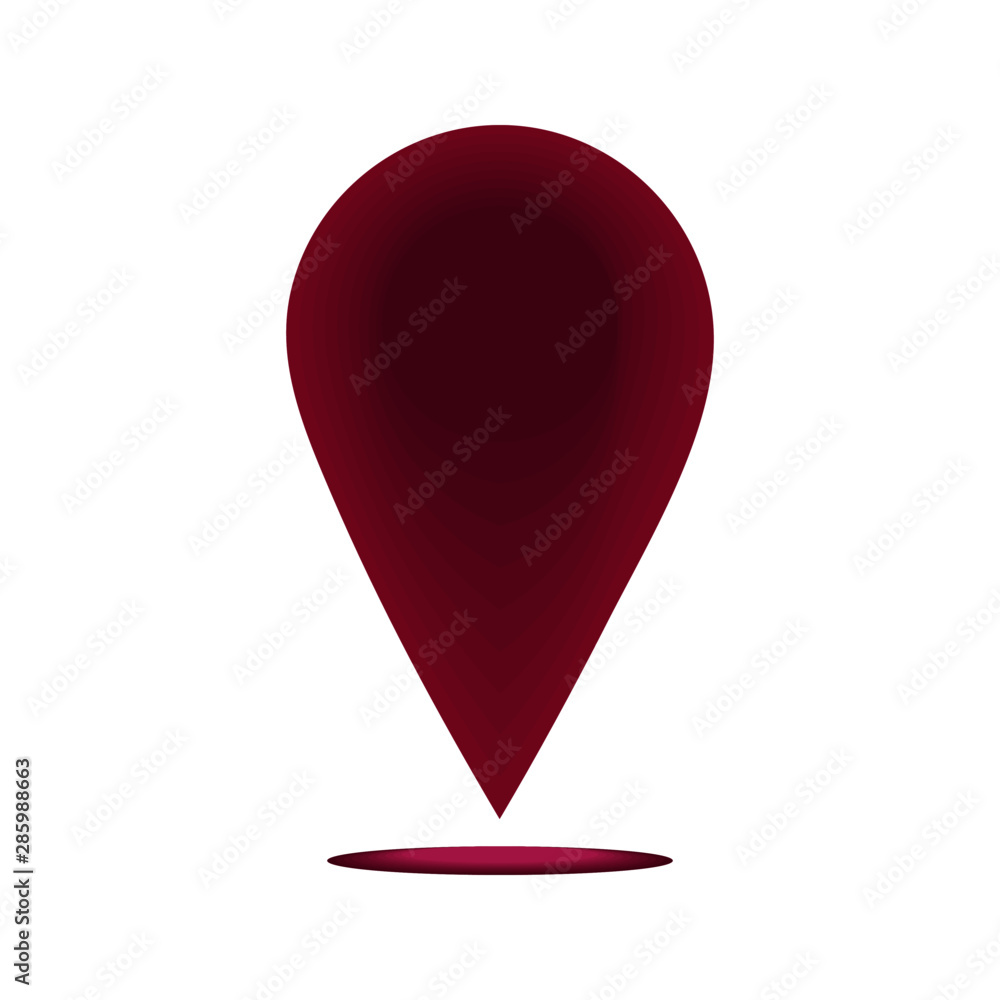 red marker icon vector. red marker icon vector.