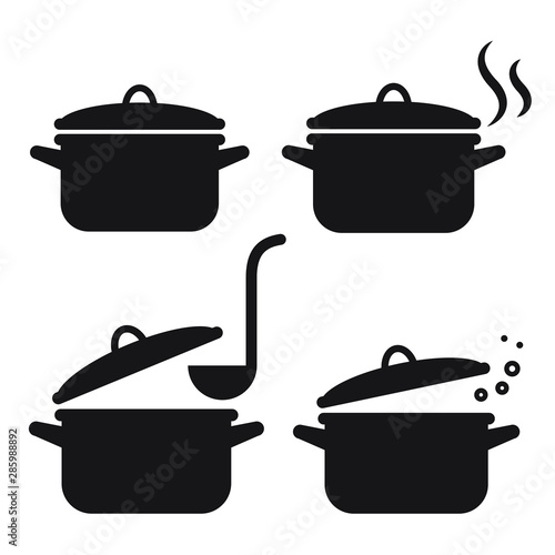 Pot icon isolated vector illustration