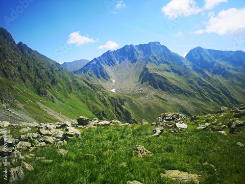 Amazing landscape in the mountains during summertime