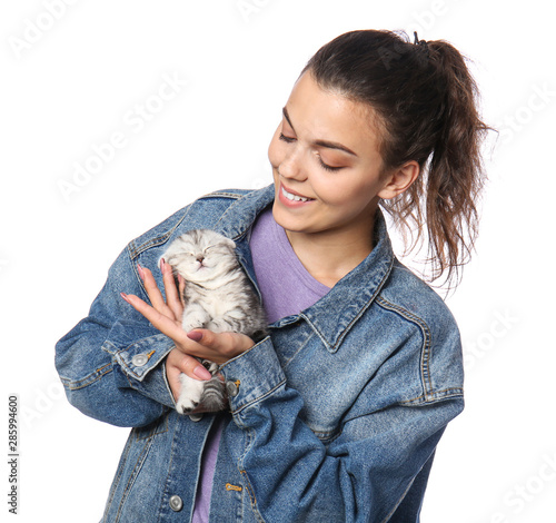 Beautiful young woman with ...