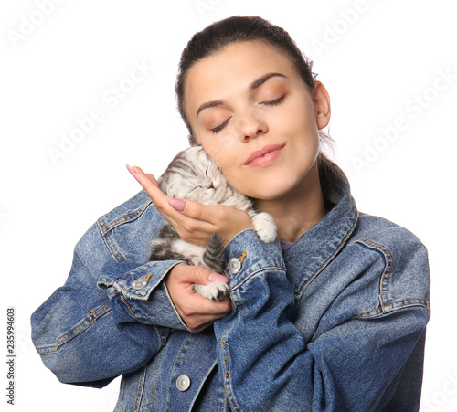 Beautiful young woman with ...
