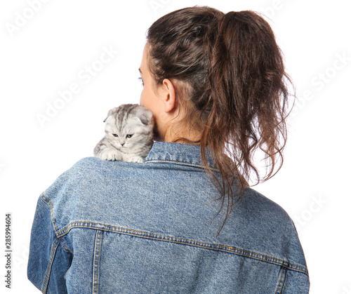 Beautiful young woman with ...