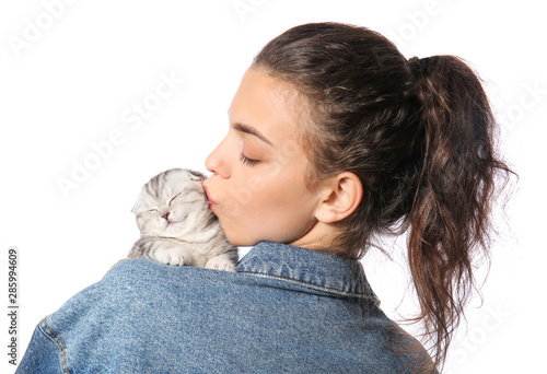 Beautiful young woman with ...