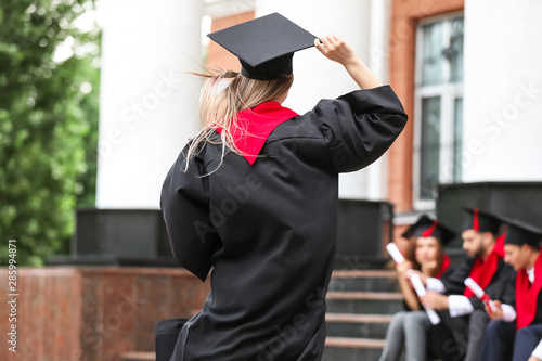 Young student in bachelor r...