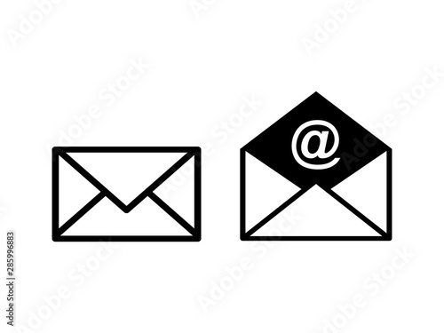 Closed and Opened email envelope