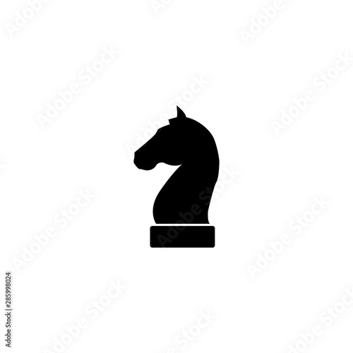 Horse black head silhouette
