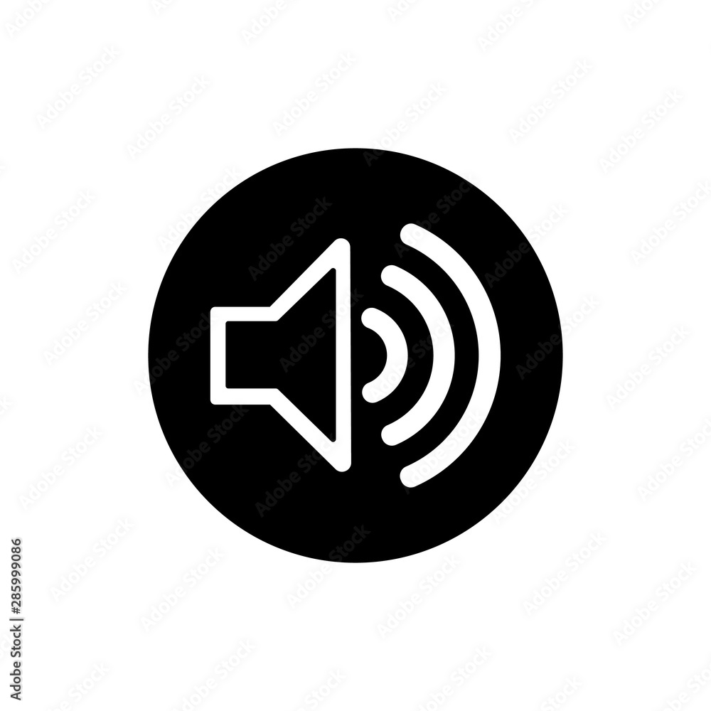 Speaker icon isolated on white background Speaker icon isolated on white background