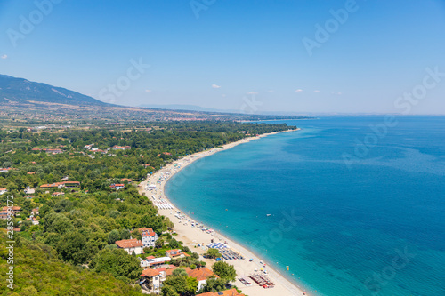 Aerial view from the castle of Platamon, Pieria, Macedonia, Greece © umike_foto