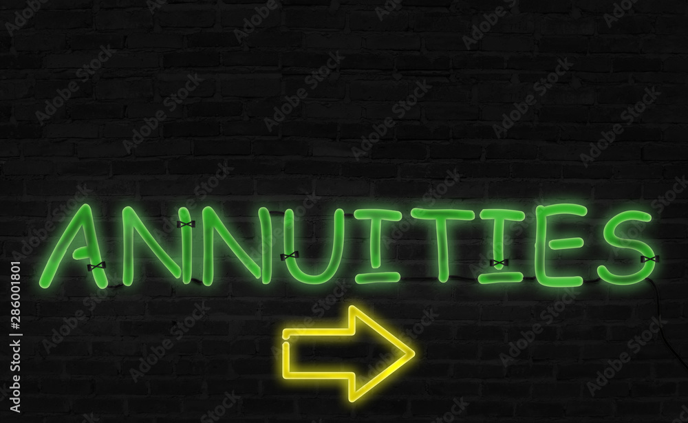 Annuities neon sign