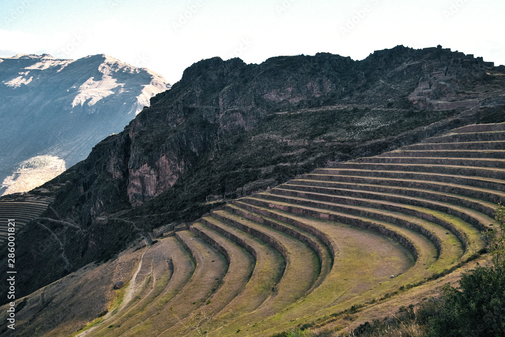 Pisac Ruins in Pisac, Peru in the Sacred Valley