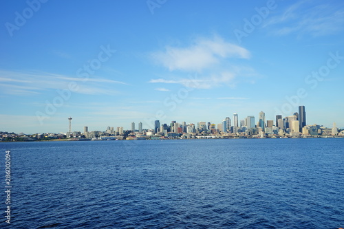 Beautiful waterfront downtown of Seattle, in Washington State 