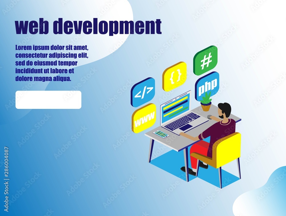 Isometric stale.Web dewelopment. Office concept business people vector illustration flat design. Digital technology concept. People character vector illustration flat design. Isometric stale.Web dewelopment. Office concept business people vector illustration flat design. Digital technology concept. People character vector illustration flat design.