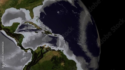 An animated visualization of the ocean floor. photo