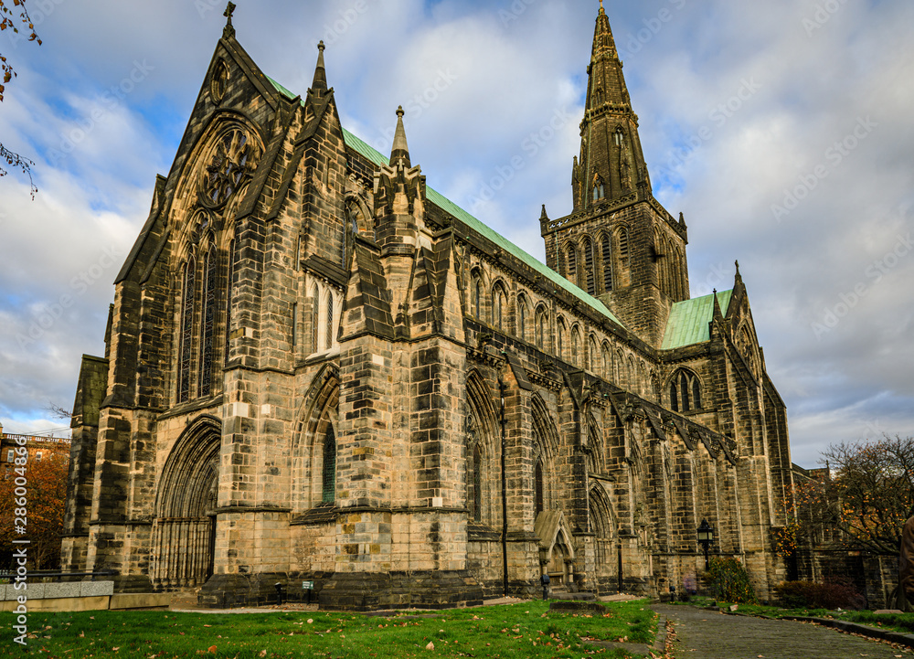 Glasgow Cathedral stands tall and proud in Glasgow City, Scotland, United Kingdom