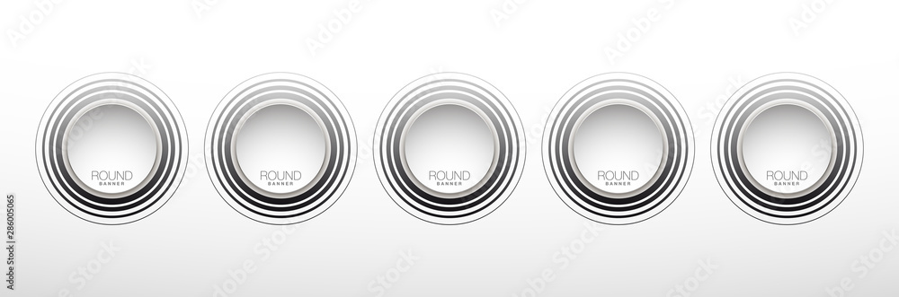 Obraz premium 5 components chart make up something. Modern business circle infographics five options banner. Vector layout piece chart workflow. 5 piece diagram number component. Five step up options for web design