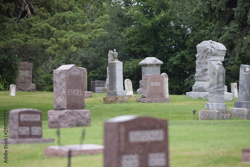 Obraz na plátně cemetery in country