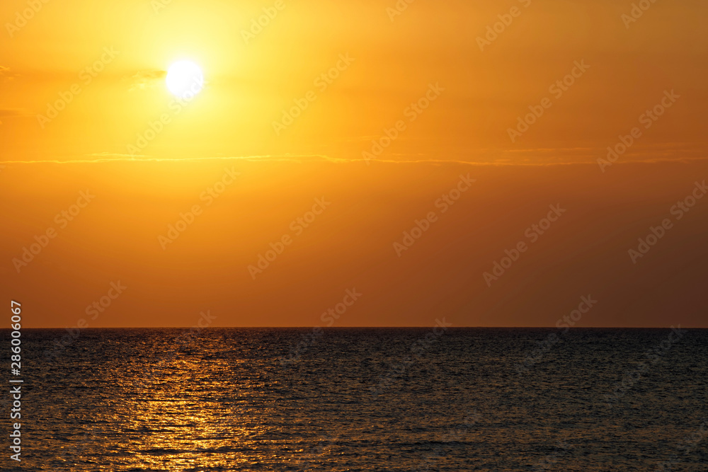 Sunset in Lombok island, Indonesia