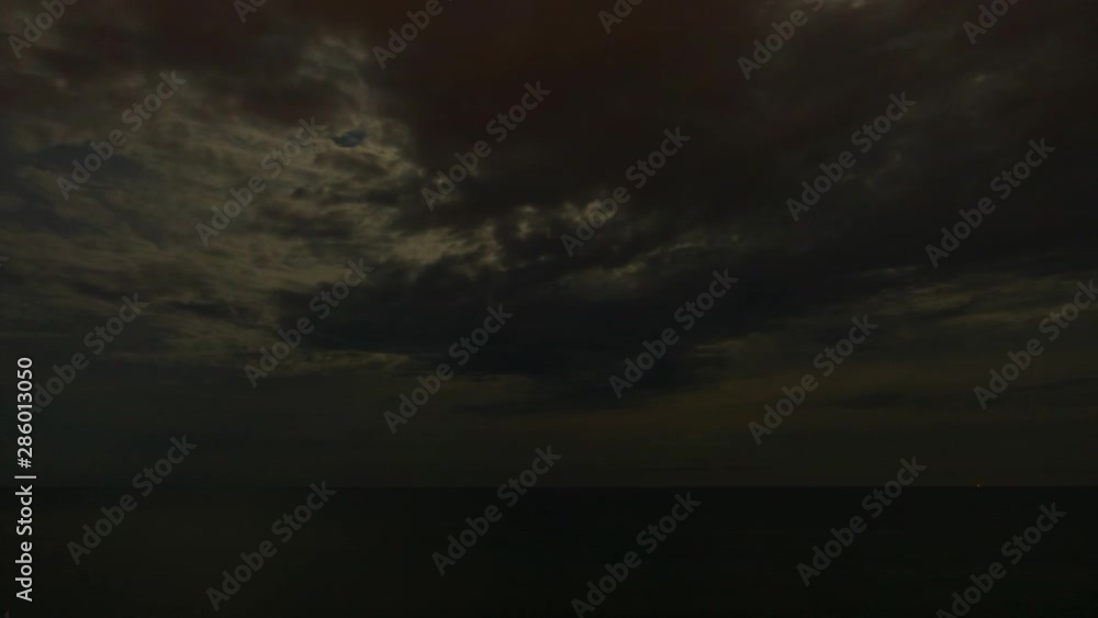 Night sky over water. Qualitative, no flicker. Night sky over water. Qualitative, no flicker.