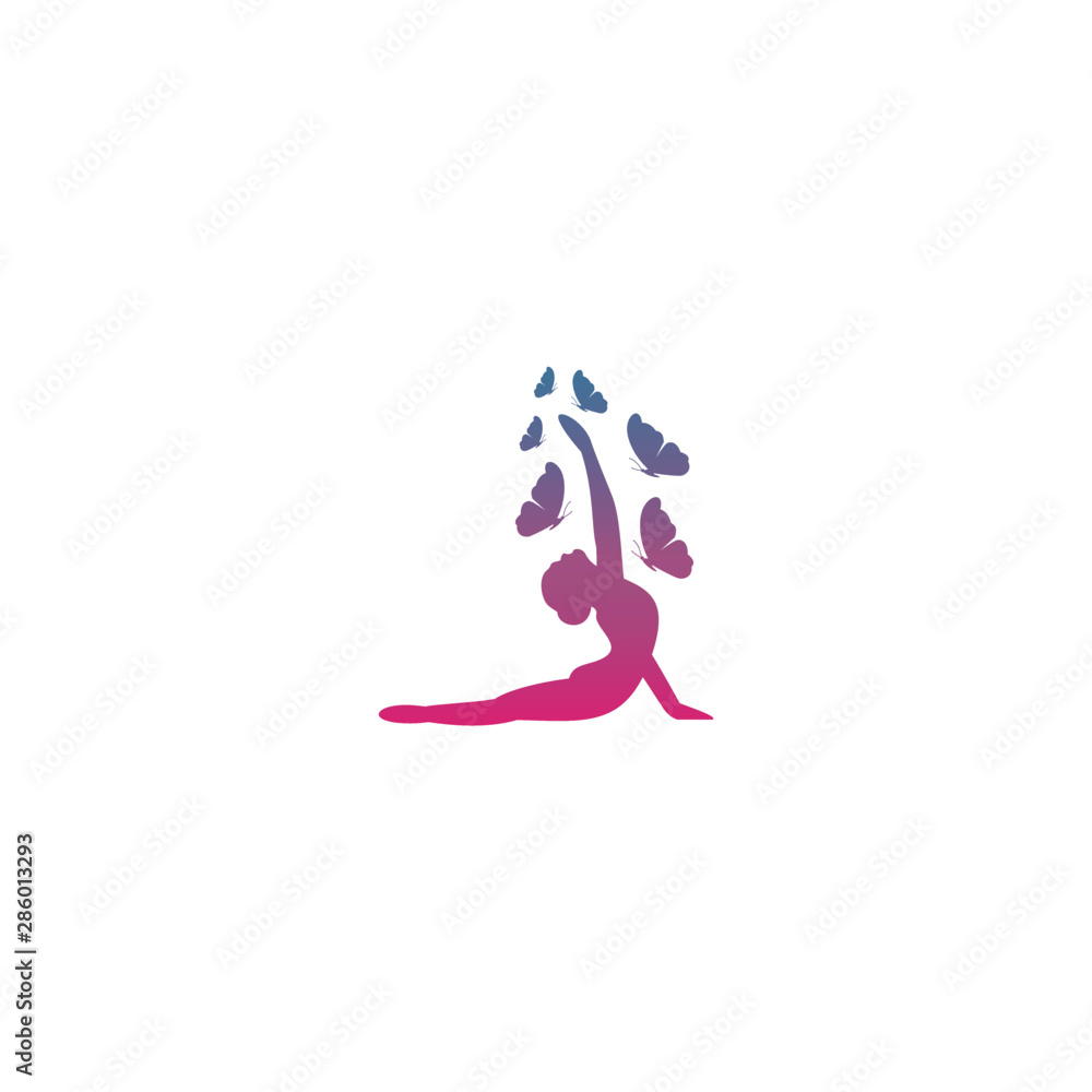 Yoga Logo Design Vector