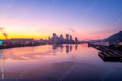 Dawn over Pittsburgh from the West End Bridge © Chris