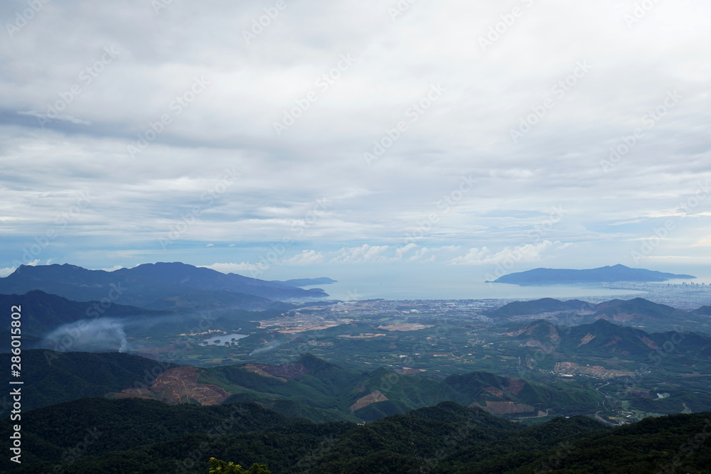 Fototapeta premium Ba Na Hills view Danang, Vietnam 2019