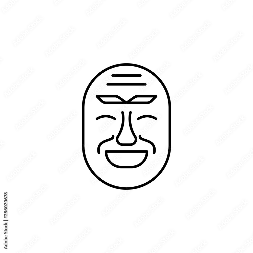 Mask, Korea icon. Element of Korea culture icon Mask, Korea icon. Element of Korea culture icon