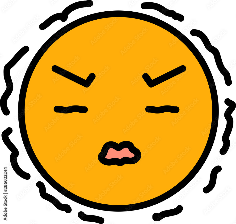 Orange Round emoticon icon Orange Round emoticon icon