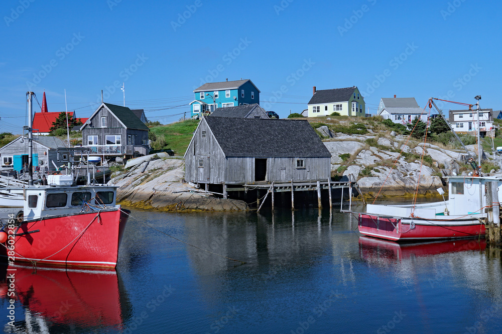 Peggy's Cove fishing village in Nova Scotia