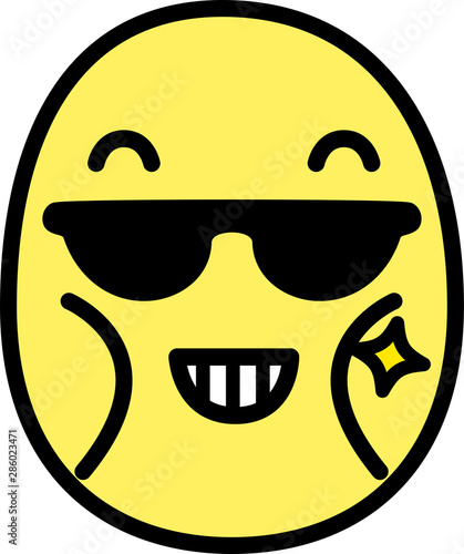 Thin man emoticon icon