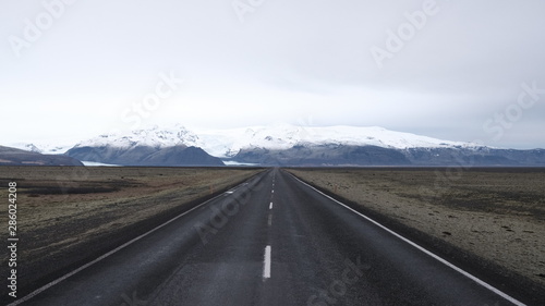 Iceland alone road
