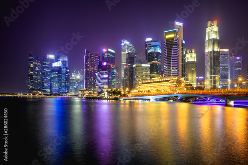 Singapore skyline at night © Patrick Foto