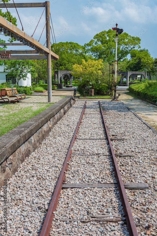 Obraz premium 福岡の鉄道公園