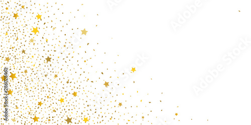 Gold glitter star. 