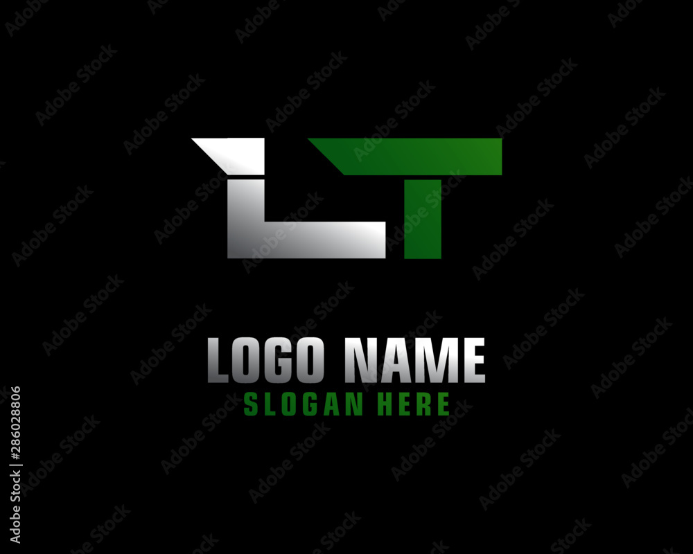 LT Initial letter logo template vector LT Initial letter logo template vector