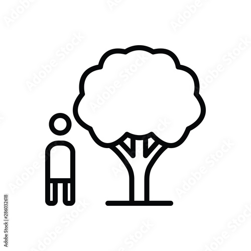 Black line icon for necessarily 