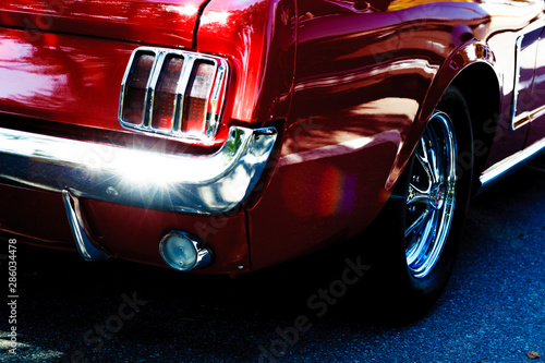 Closeup of an American Car ...