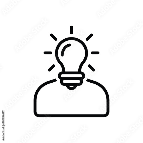 Black line icon for understand 
