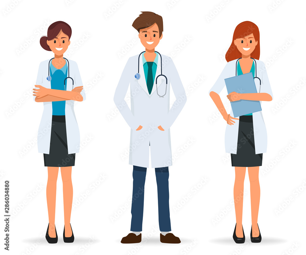 group of doctor character in hospital design. healthcare medical people. group of doctor character in hospital design. healthcare medical people.