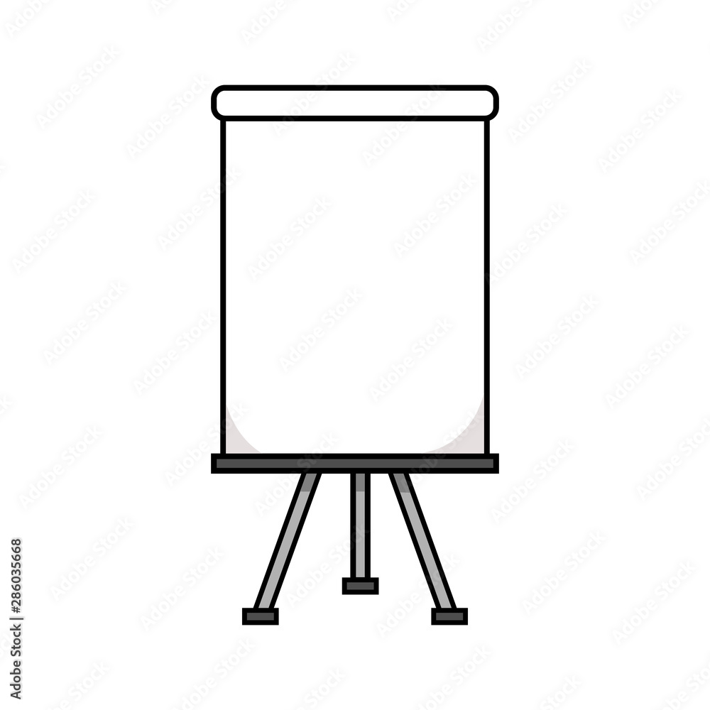 Cartoon Blank Presentation Screen Illustration Cartoon Blank Presentation Screen Illustration