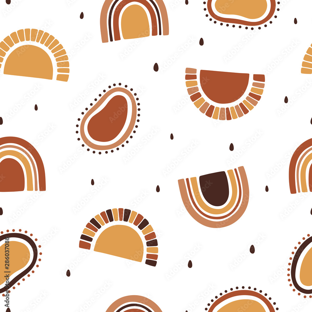 Fototapeten   - grafische abstrakte Elemente, nahtloses Muster #286037088